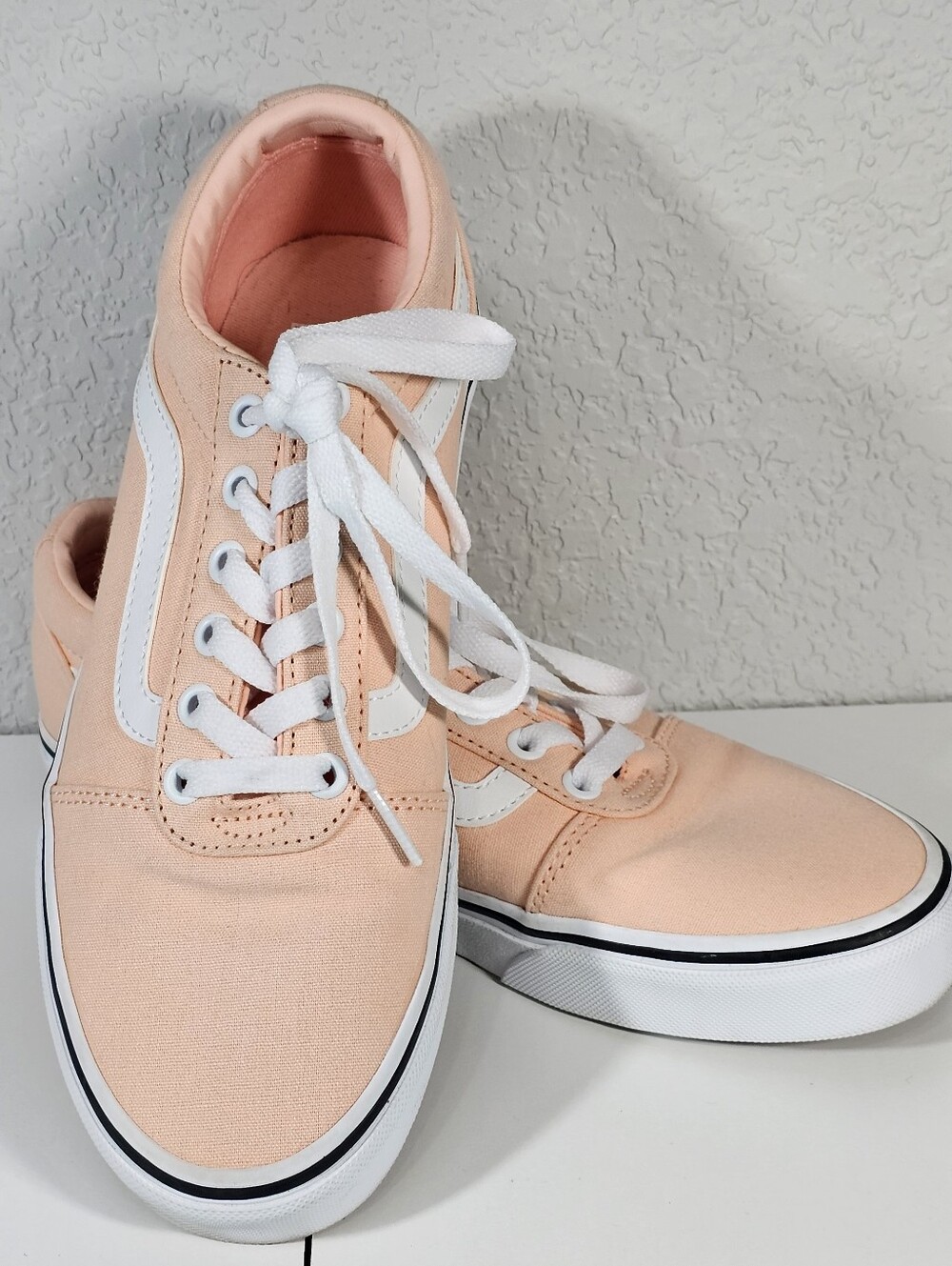Vans Tropical Peach Canvas Sneakers Size 8